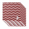 thumbnail image 1 of Red White Cloth Napkins, Modern Abstract Waves Water Ripple Striped Washable and Reusable Dinner Napkins Set of 8, Table Napkin for Kitchen Party Birthday Wedding Hotel Housewarming 20"x20", 1 of 8