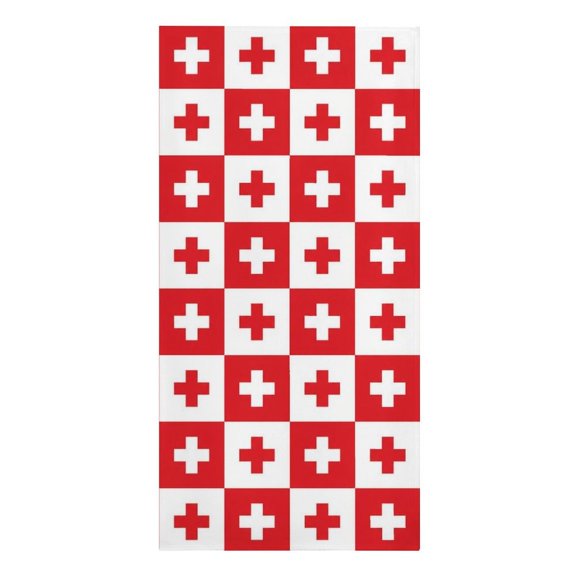 Red White Cross Checkered Microfiber Beach Towel Absorbent Compact Towels for Swimming Pool Beach Travel Things for Vacation Essentials Adult Gift,61.430.3Inch