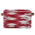 thumbnail image 1 of Red White Diagonal Plaids 3d Snowflakes Christmas Square Storage Bins with Handles Collapsible Containing Box 1 Pack, 1 of 9