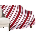 thumbnail image 1 of Red White Diagonal Stripes Flannel Fleece Throw Blanket Christmas Sweet 50x60 Inches Soft Blanket for Couch,Cozy,Warm,Lightweight, 1 of 6