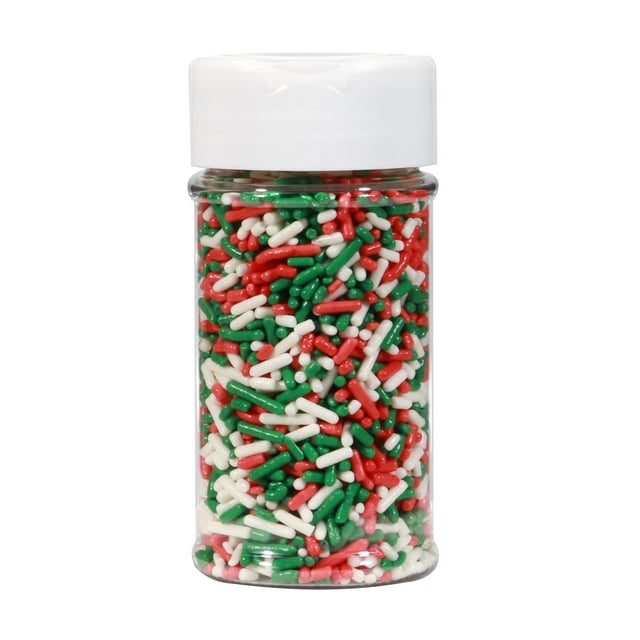 Red White Green jimmies 2.75oz jars