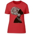 thumbnail image 1 of Red White Head Wrap Black Woman T-Shirt Women -Image by Shutterstock, Female Medium, 1 of 4