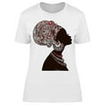 thumbnail image 1 of Red White Head Wrap Black Woman T-Shirt Women -Image by Shutterstock, Female XX-Large, 1 of 2
