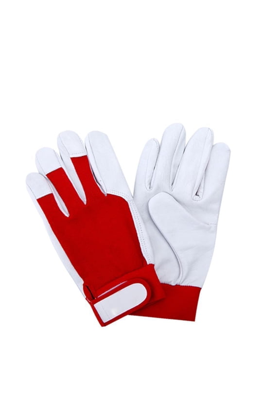 Red White One Size 21.5x10cm Fine Craftsmanship Protective Gloves, Reusable Anti-Static Gloves for Laboratory Electronics Factory, 1 Pair