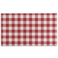 thumbnail image 1 of Red and White Plaid Pattern Door Rugs,Washable Non Slip Door Mats Indoor,Decorative Door Mats,Entry Mat Indoor for Entrance,Bedroom,Kitchen,Bathroom,17"x30", 1 of 6