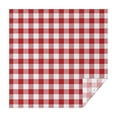 thumbnail image 1 of Red and White Plaid Pattern Square Tablecloth,Waterproof Square Table Cover,Wipeable Spillproof Washable Table Cover for Home Kitchen Party Decor 42"X42"(107x107cm), 1 of 6