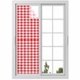 thumbnail image 1 of Red White Plaid Window Privacy Film, Modern Farmhouse Buffalo Check Gingham Static Cling UV Sun Blocking Heat Control Window Tint, Non-Adhesive One Way Windows Privacy Cover 17.7''x78.7'', 1 of 7