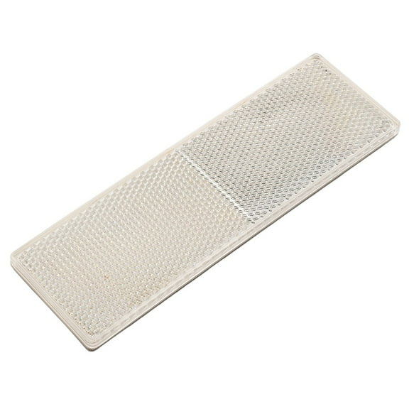 Red White Rectangle Reflective Sticker For Truck Trailer RV Motorcycle, 15X5cm Safety Reflector Strip(White)