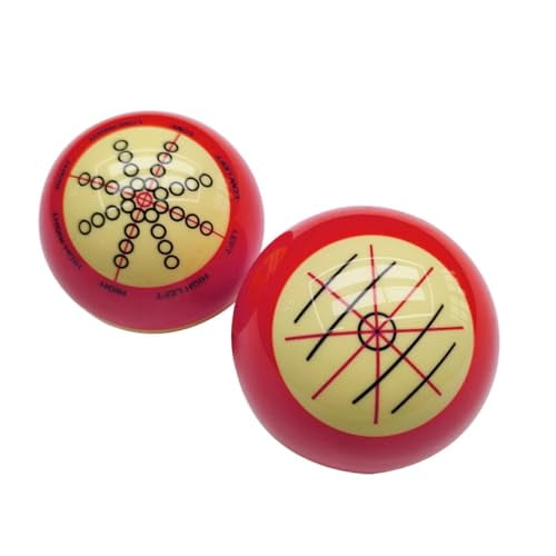 Red White Resin Billiard Training Cue Ball Pool Cue Ball Practice Training Artifact