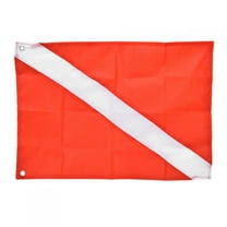 Red&White Scuba Dive Flag Safety Signal Marker for Diving Snorkeling Underwater Sport(60*70cm)
