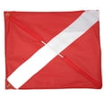 Red White Scuba Diving Flag Clear Warning Nylon International Dive