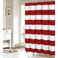 thumbnail image 1 of Red and White Stripe Shower Curtain for Bathroom, Waterprrof Polyester Fabric Shower Curtains Christmas Red Decorative Curtains for Bathroom Curtain Sets with Hooks, Extra Long 72" x 84", 1 of 6