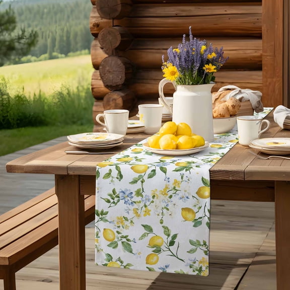 Red White Stripe Water Ripple Table Runner 13x70in Non-Slip Cotton Linen Table Runners, Abstract Minimalist Geometric Art Dresser Scarves TableRunner for Dinner Kitchen Dining Wedding Party