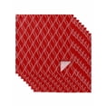 thumbnail image 1 of Red White Stripes Cloth Napkins Set of 8 Reusable Dinner Napkins, Simple Geometric Modern Monochrome Cocktail Napkin Washable Table Napkins for Wedding/Holiday Party/Baby Shower 20"x20", 1 of 7