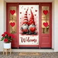 thumbnail image 1 of Red White Theme Love Welcome Banner Heart Pattern Romantic Display Gnome Design LOVE Letter Heart Backdrop for Valentine's Day Party Romantic Gathering Welcome Event, 1 of 9