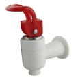 thumbnail image 1 of Red White Threaded Tap Plastic Faucet for Water Dispenser, 1 of 1