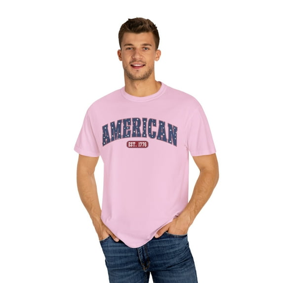 Red White and Blue American Comfort Colors Unisex Fourth of July Shirt