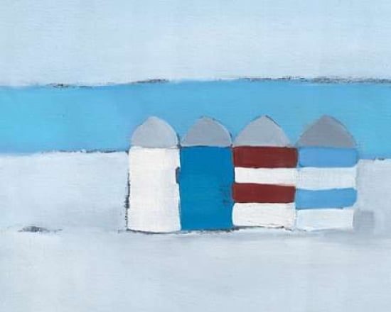 Red White and Blue Canvas Art - Heidi Langridge (24 x 30)
