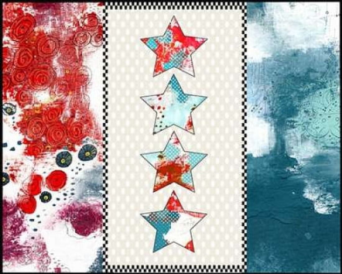 Red White and Blue Canvas Art - Sarah Ogren (24 x 30)