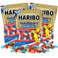thumbnail image 1 of Red, White, and Blue Haribo Gummy Bears, USA Themed Candy, Party Favors, 4 Ounces, Pack of 3, 1 of 6