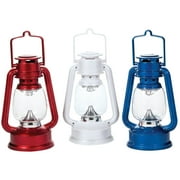 Red, White and Blue LED Lanterns Set of 3