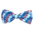 thumbnail image 1 of Red, White, and Blue Peace Bow Tie, 1 of 2