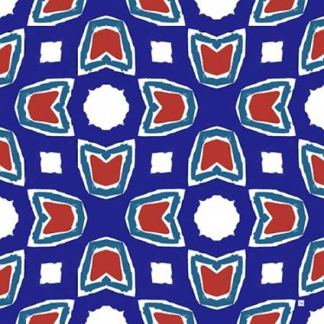 Red White and Blue Tulips Canvas Art - Linda Woods (24 x 24)
