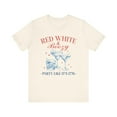thumbnail image 1 of Red White and Boozy Party Like it's 1776 4th of July Independence Day Tee, 1 of 5