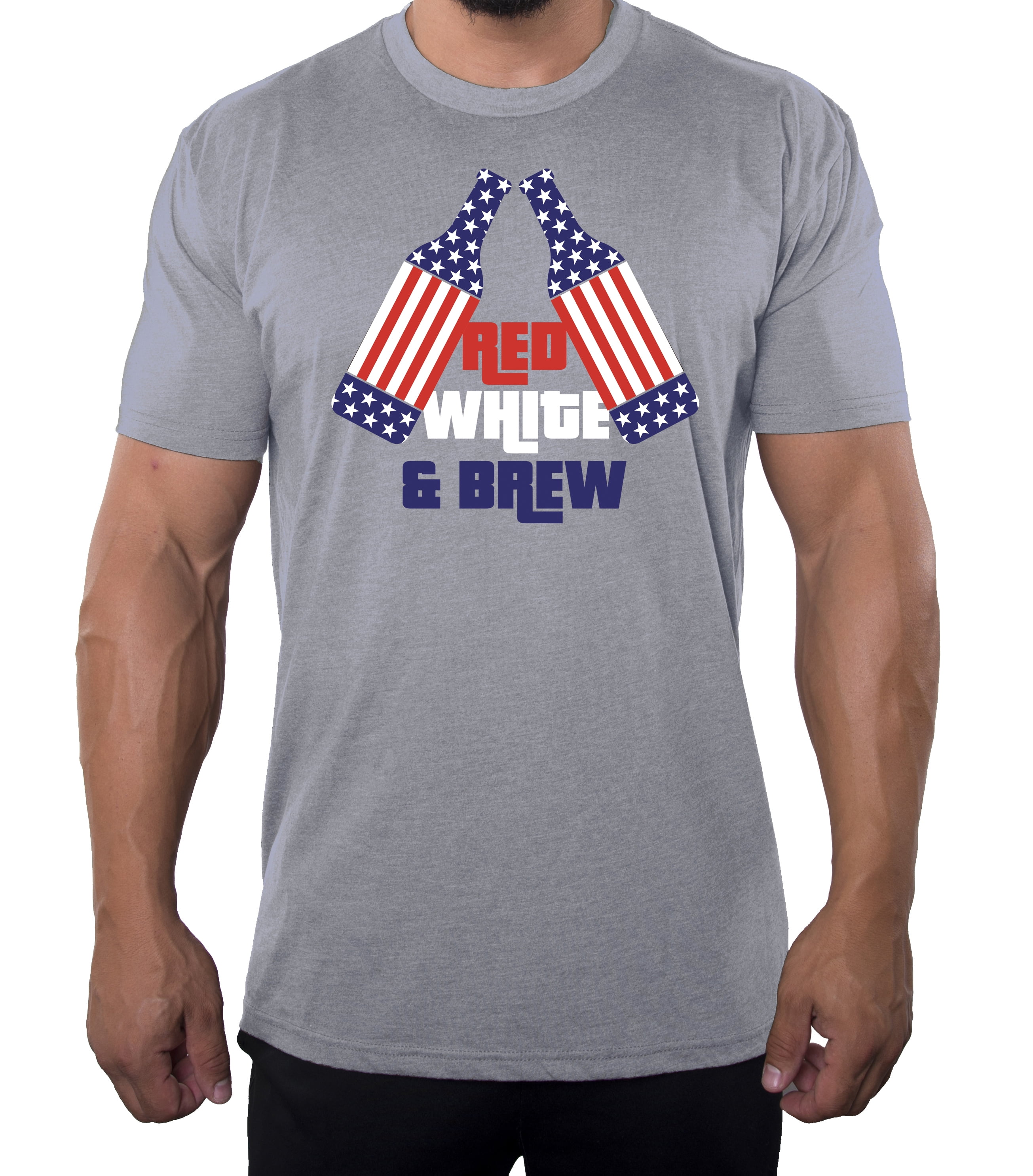 Red White And Brew 4th Of July Flag T-Shirt Red White And Brew 4th Of July Flag T-Shirt