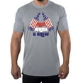 thumbnail image 1 of Red White and Brew, Men's Drinking T-shirt, Funny fourth of July shirts - Heather Grey MH200PATRIOT S8 M, 1 of 3