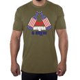 thumbnail image 1 of Red White and Brew, Men's Drinking T-shirt, Funny fourth of July shirts - Olive Drab MH200PATRIOT S8 S, 1 of 3