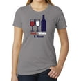 thumbnail image 1 of Red White and Brew, Wine T-shirts, Funny Fourth of July shirts for Women - Heather Grey MH200WPATRIOT S9 XS, 1 of 3