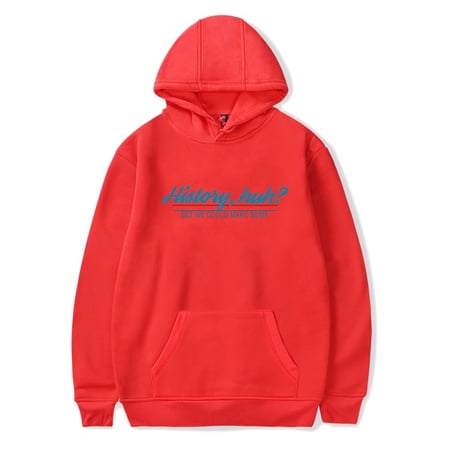 Red White and Royal Blue History Huh Hoodie Women Men Hooded Sweatshirt Long Sleeve Unisex Pullover Clothes