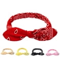 thumbnail image 1 of Red Wide Headbands Fashion Boho for Women cloth Non-Slip Accessories Bands for Fashion, Washing Face, Workouts, Yoga, Daily Use One Size, 1 of 6