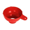 Red Wide Mouth Funnel Test Tube Funnel Bowl with Funnel Stainless Steel
