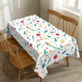 thumbnail image 1 of Red Wildflowers Tablecloth Aesthetic Flowers Rectangle Tablecloth Floral Hearts Table Cloth 60×84 Inch Washable Table Cover for Kitchen Dining Room Party Decoration, 1 of 8