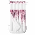 thumbnail image 1 of Red Willows No Hooks Shower Curtain with Snap-in Liner Watercolor Spring Falling Red Willows Leaf Plant Shower Curtains for Bathroom, Waterproof, Easy Install, Washable 54"x78", 1 of 9