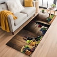 thumbnail image 1 of Red Wine 2'x6' Runner Rugs for Hallway Kitchen Bedside Non Slip Washable, Grapes Glasses Country Wooden Farmhouse Entryway Rug Runners with Rubber Backing, Long Carpet Runner for Laundry Room, 1 of 8