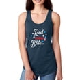 thumbnail image 1 of Red Wine And Blue Racerback Tank Women -Smartprints Designs, Female Small, 1 of 4