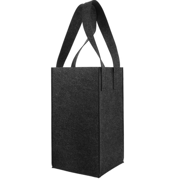 WRISTBIQUE Reusable Bottle Bags Wine present Bag Black For Christmas 1Pcs