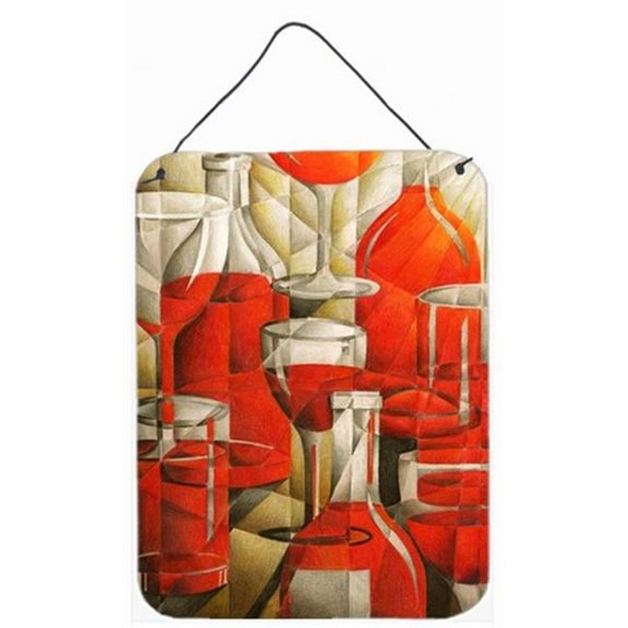 Red Wine Bottles & Glasses Wall or Door Hanging Prints
