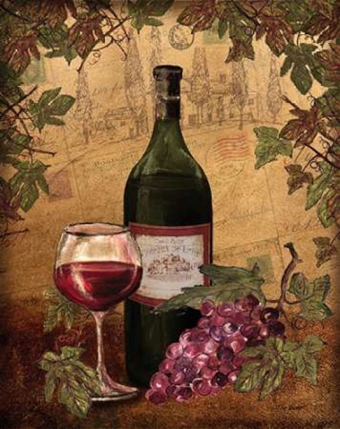 Red Wine Canvas Art - Todd Williams (22 x 28)