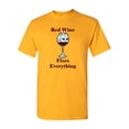 thumbnail image 1 of Red Wine Fixes Everything Adult DT T-Shirts Tee, 1 of 2