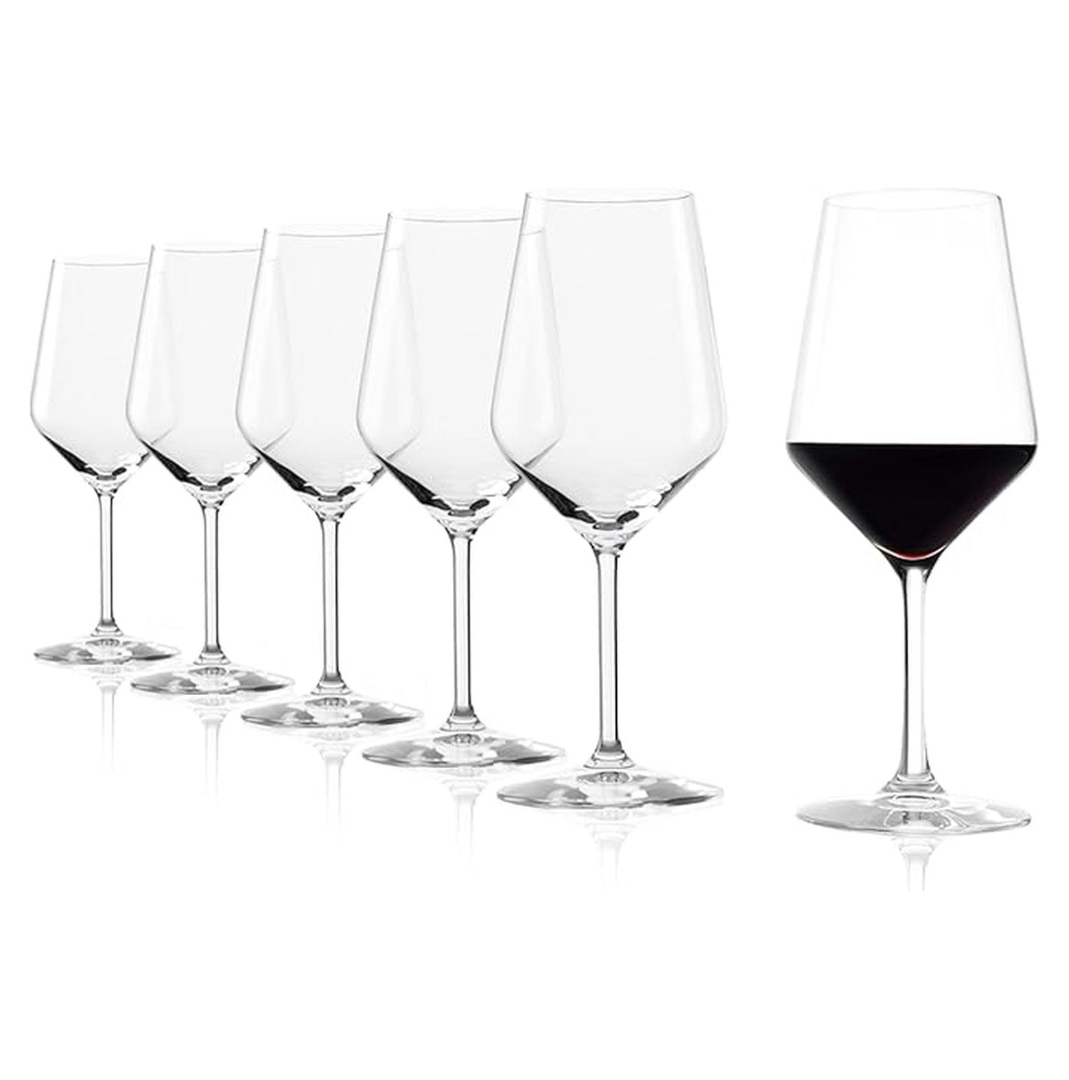 Red Wine Glasses Set of 6, 16 1/2 oz – Premium Crystal Glasses for Red Wine – Goblets for Aroma – Dishwasher & Shock Resistant