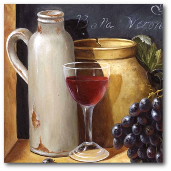 Red Wine Jar Gallery-Wrapped Canvas Wall Art, 16x16