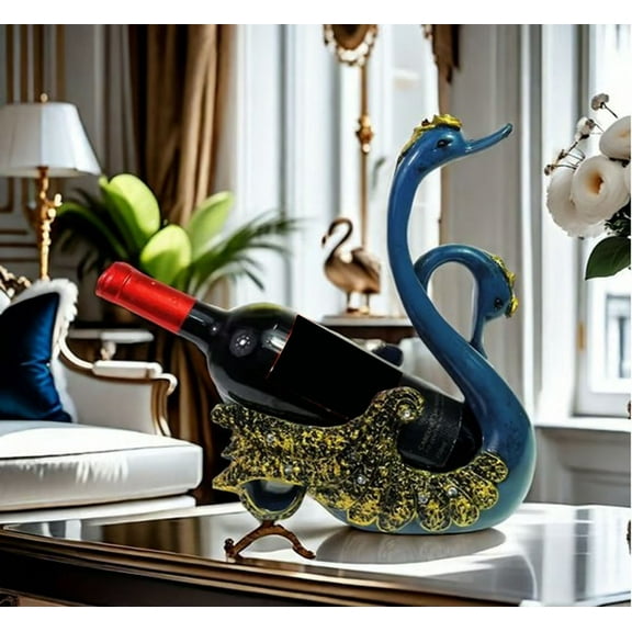 Red Wine Rack Decoration Modern Wine Cabinet Villa Home Decor Craftsmanship Decoration