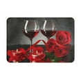 thumbnail image 1 of Red Wine Rose Kitchen Floor Mat and Rug, 24x16 Inches Non-Skid Floor Mats and Rugs for Kitchen, Bathroom, Sink, Indoor, Home Decor, 1 of 1