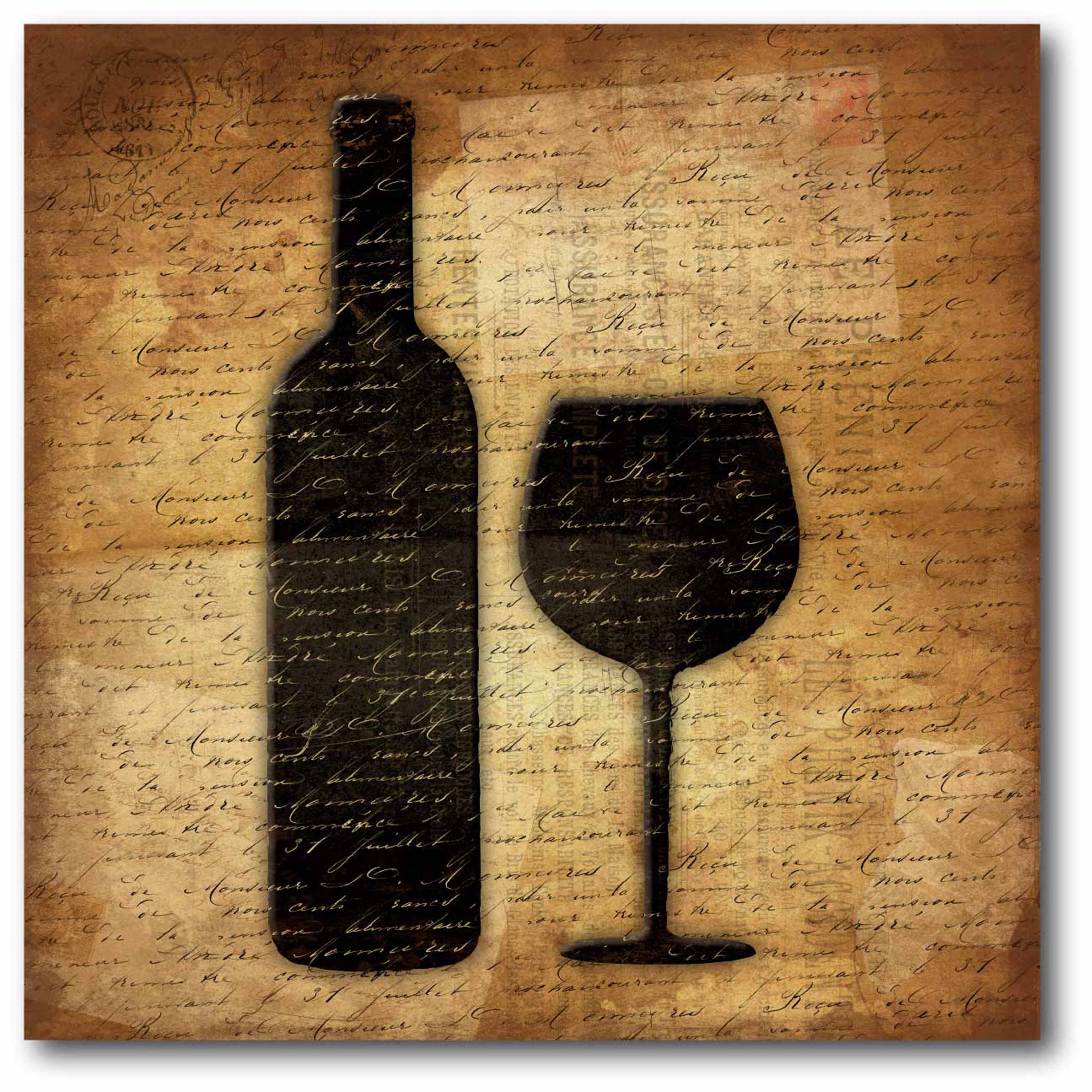 Red Wine Sq. Gallery-Wrapped Canvas Wall Art, 16x16