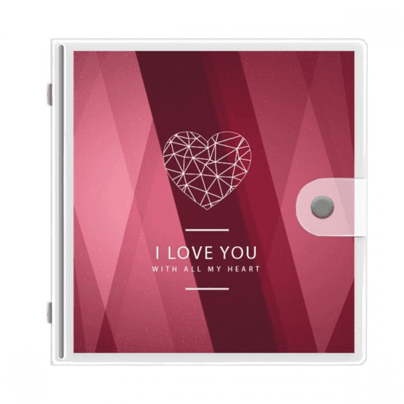 Red Wine Valentine's Day Love You Photo Album Wallet Wedding Family 4x6