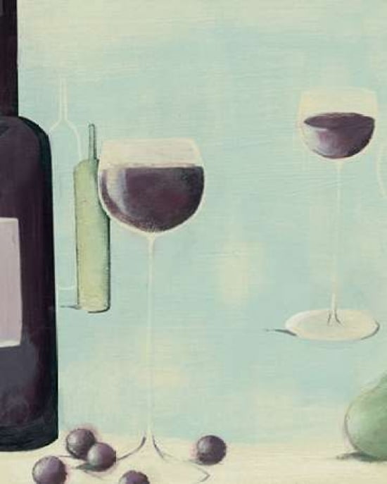 Red Wine With Pear Canvas Art - Nicola Evans (24 x 30)
